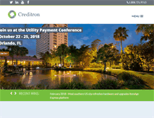 Tablet Screenshot of creditron.com
